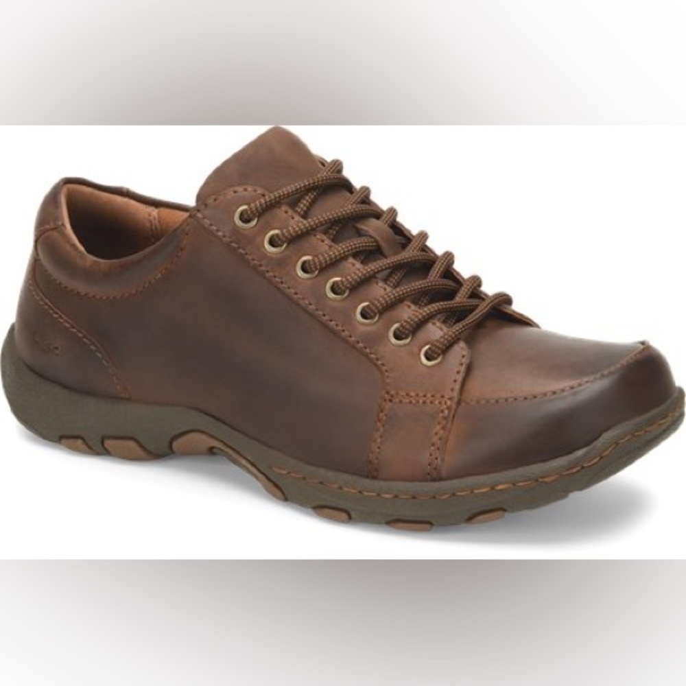 B.O.C Men's Size 10.5 M Canto Brown Full Grain Leather Lightweight Oxford Shoes